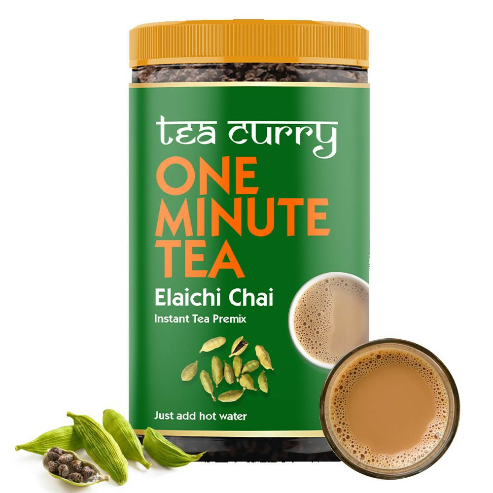 Teacurry Elaichi Instant Tea Premix - Premium Cardamom Premix Tea with Real Elaichi | Grocsy