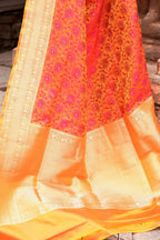 Joban Fashion Tangent Banarasi Katan Pure Handloom Banarasi Silk Saree | Grocsy