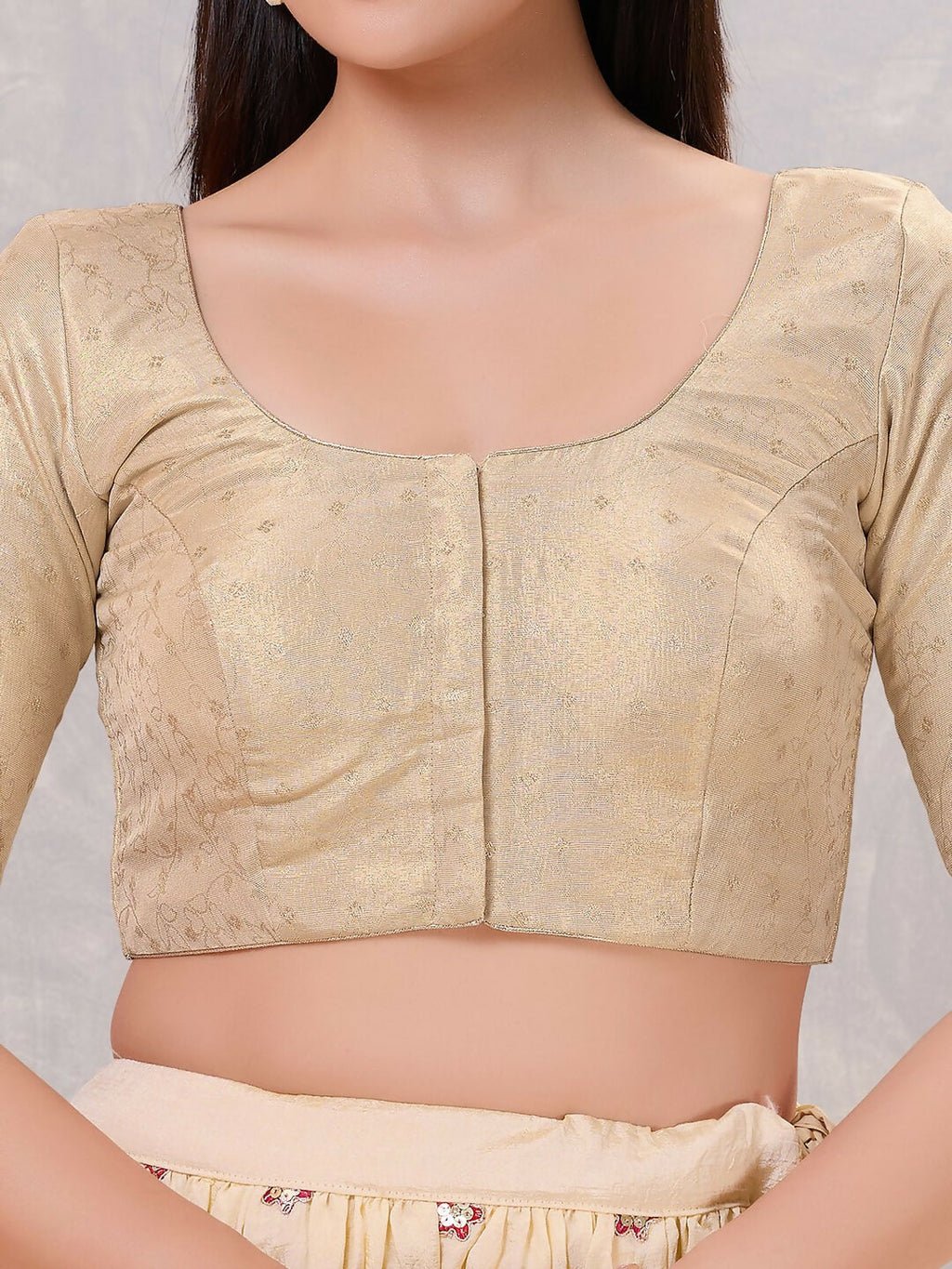 Joban Fashion Women Silk Gold Stitched Blouse | Grocsy