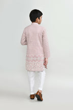 Joban Fashion Art Silk Onion Pink Kurta With Straight Fit Pant | Grocsy