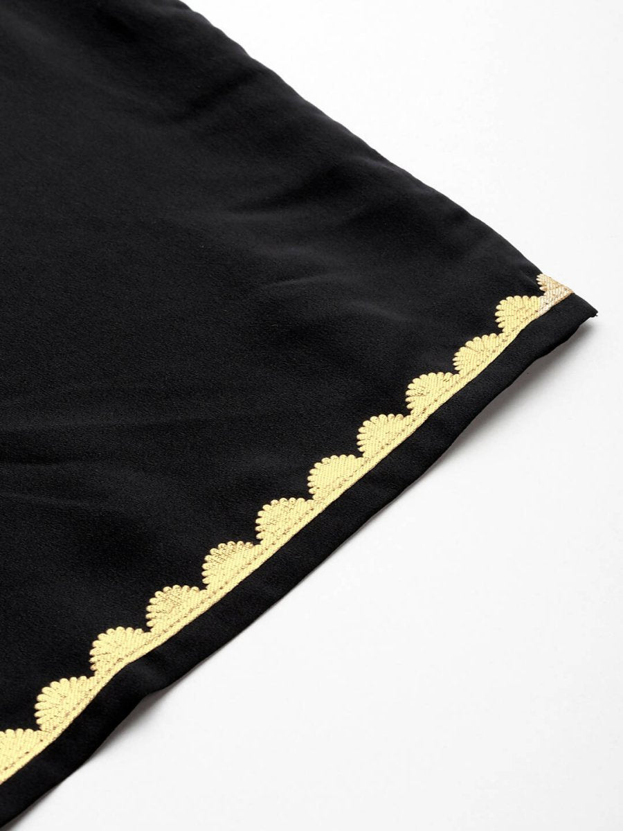 Ahalyaa Women's Traditional wear Kurta Set - Black | Grocsy