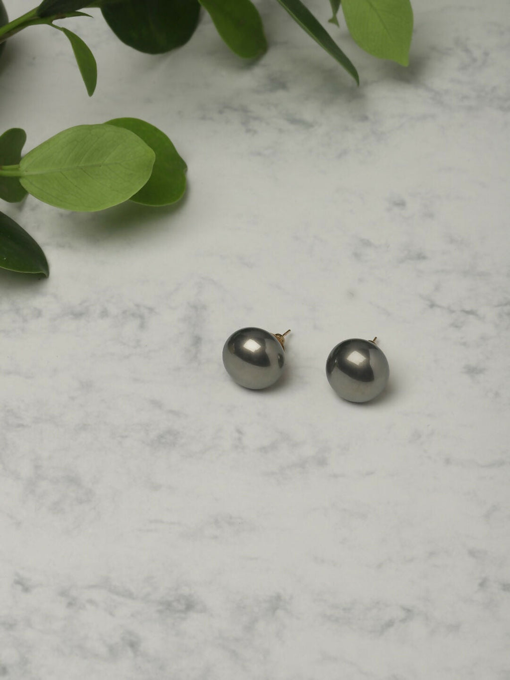 Grey Studs (16mm)- Ruby Raang | Grocsy