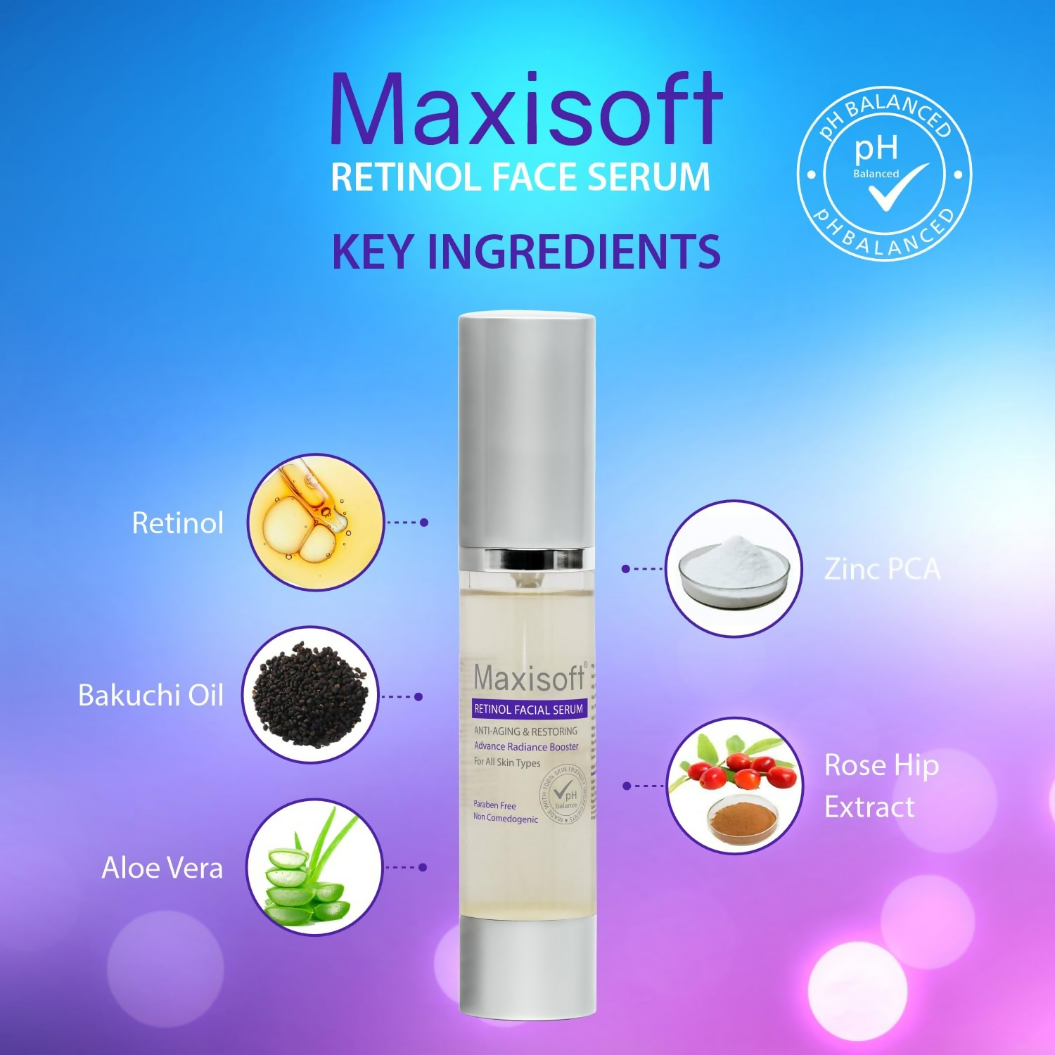 Maxisoft Retinol Face Serum | Grocsy