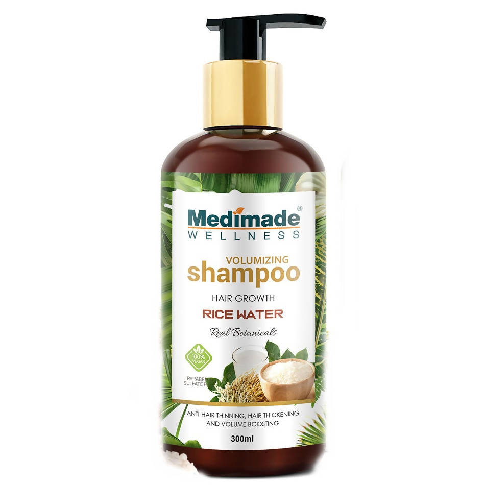 Medimade Wellness Volumizing Hair Growth Rice Water Shampoo | Grocsy