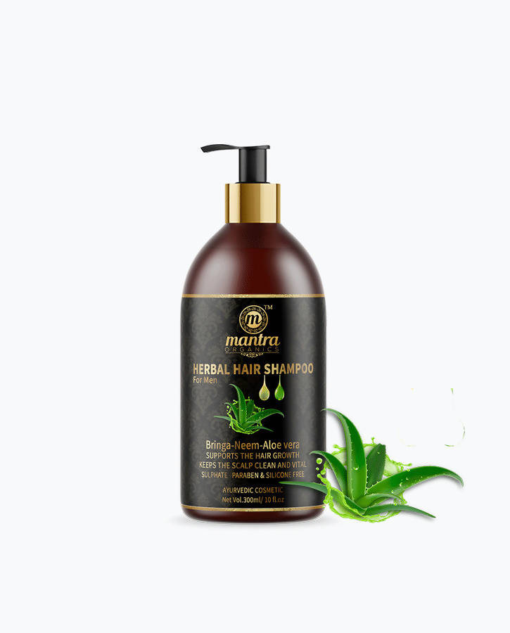 Mantra Organics Herbal Shampoo For Men | Grocsy