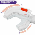 DSC Krunch 7.0 Men's Leather Right Hand Cricket Batting Gloves - Size Small (White Orange) | Grocsy