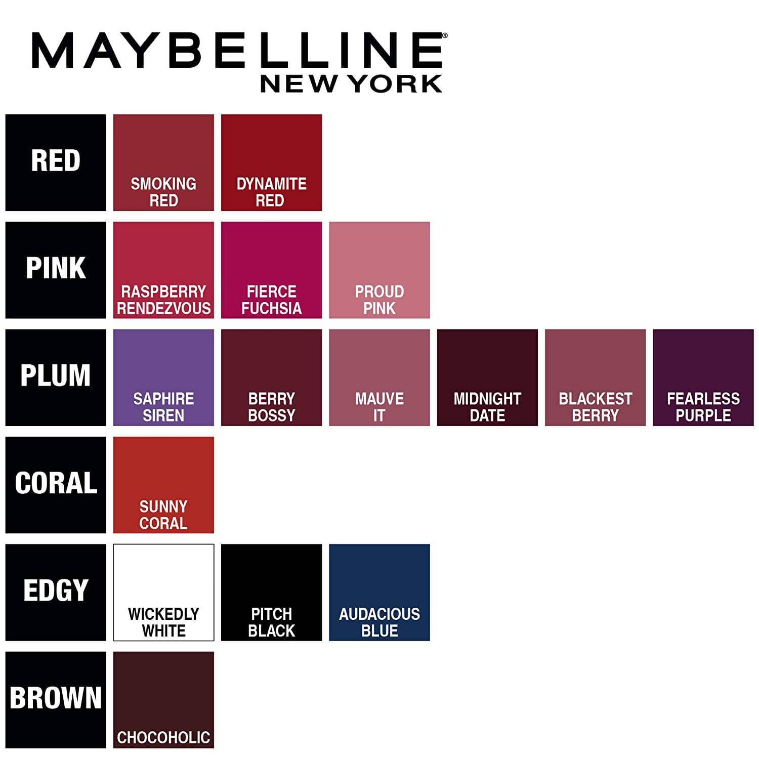 Maybelline New York Color Sensational Creamy Matte Lipstick/903 Midnight Date | Grocsy