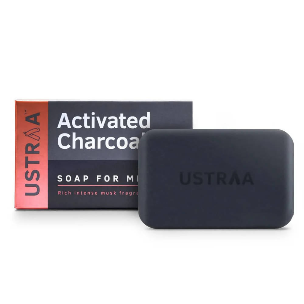 Ustraa Activated Charcoal Soap For Men | Grocsy