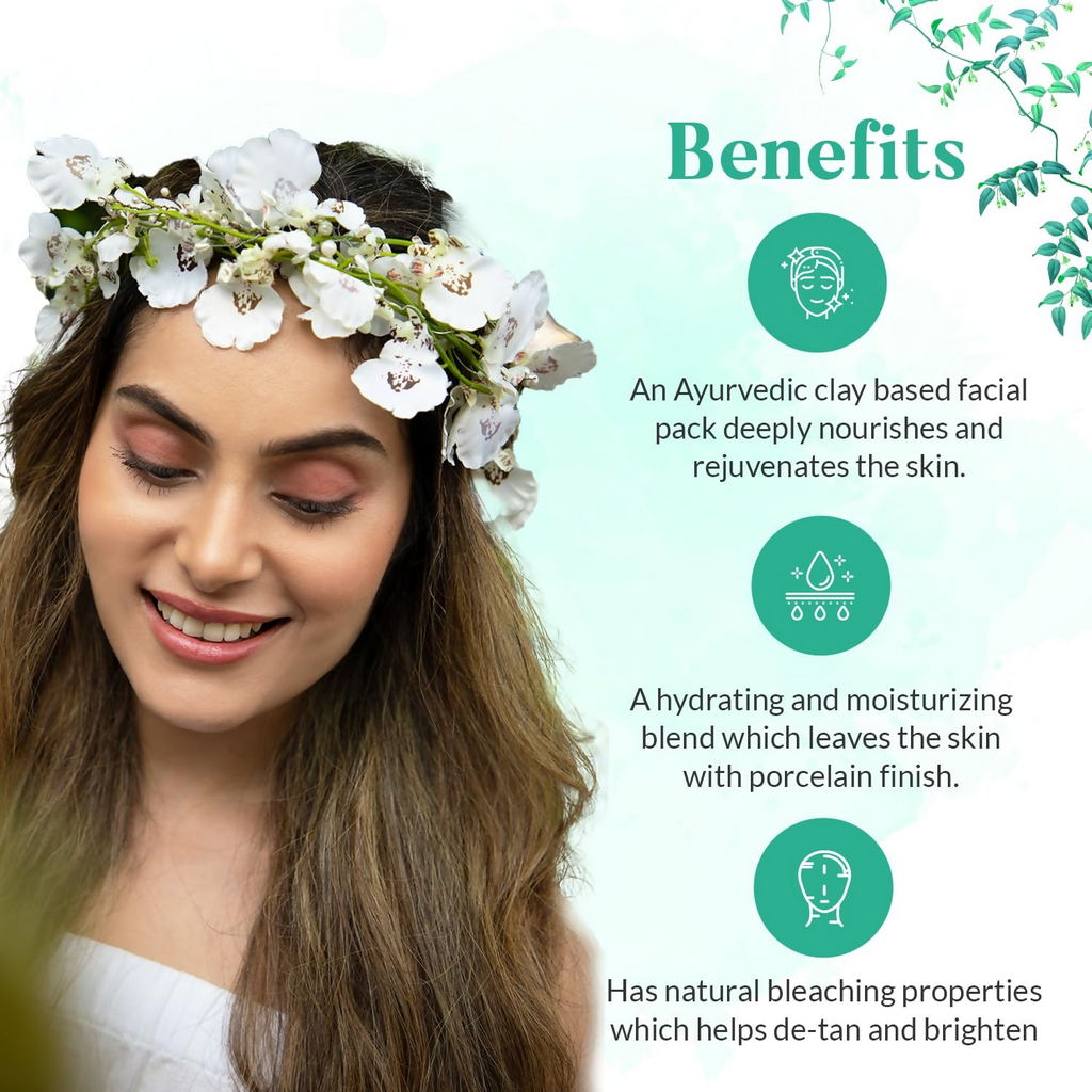 HaappyHerbs Ayurvedic De Tan & Hydrating Face Pack | Grocsy