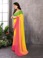 Aafreen Partywear Designer Multi Georgette Fancy Saree | Grocsy