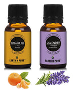 Earth N Pure Lavender & Orange Essential Oils | Grocsy