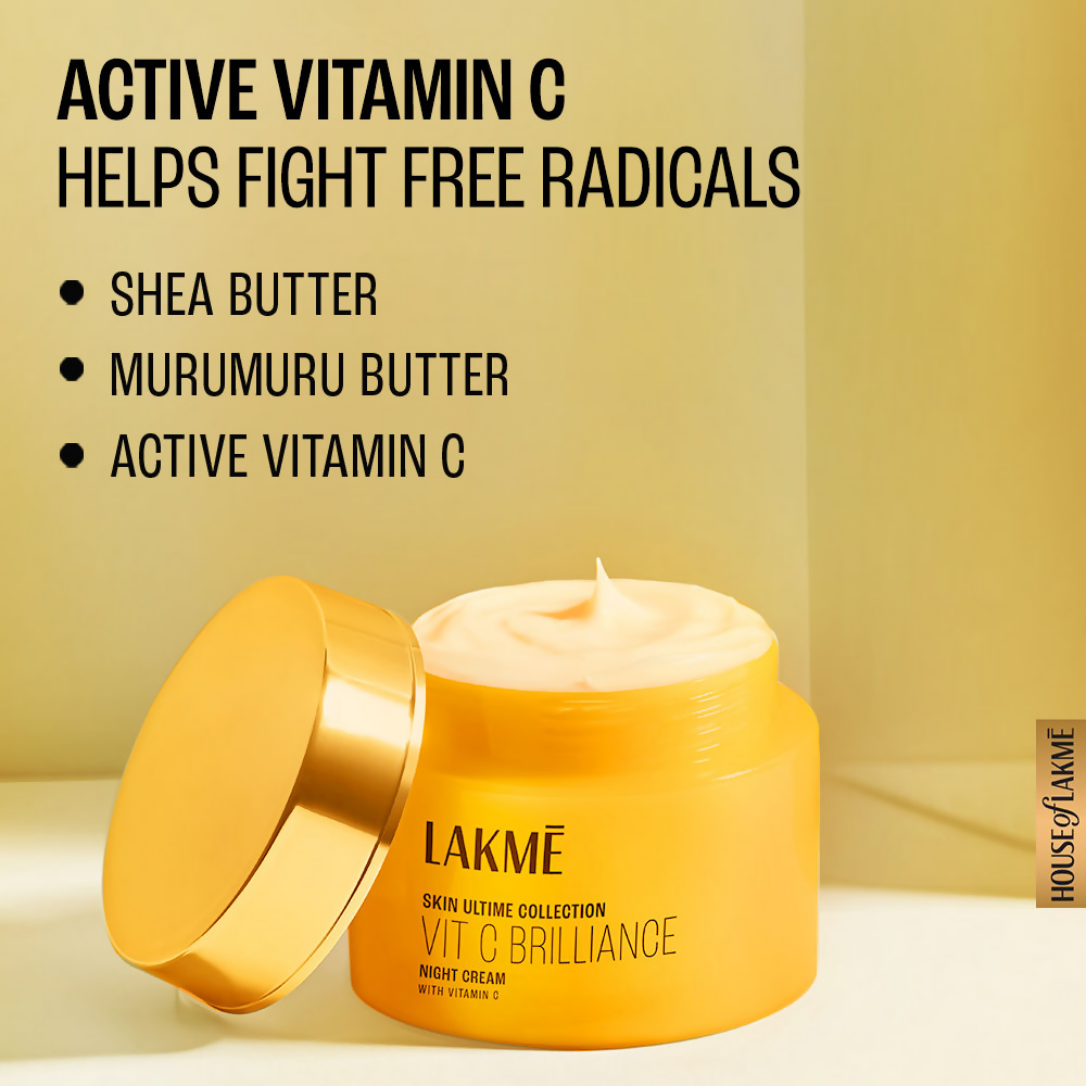 Lakme 9 to 5 Vitamin C+ Night Cream with Vitamin C | Grocsy
