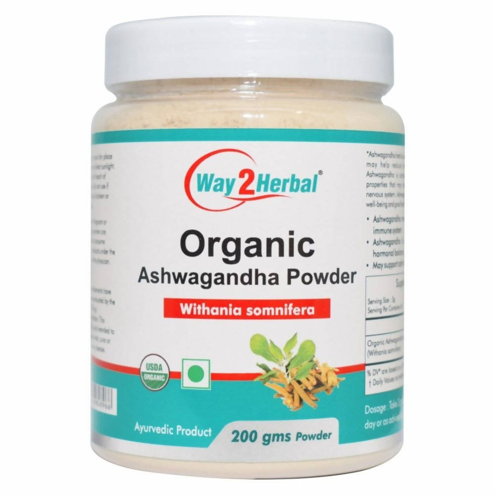 Way2herbal Organic Ashwagandha Powder | Grocsy