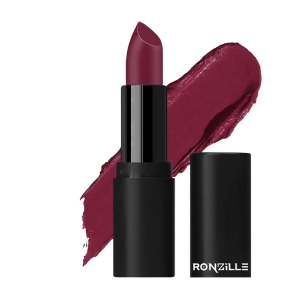 Ronzille One Touch Up HD Matte Lipstick - Vintage Wine | Grocsy