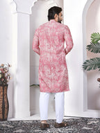 Anaita Pink Digital Printed Work Cotton Straight Kurta | Grocsy