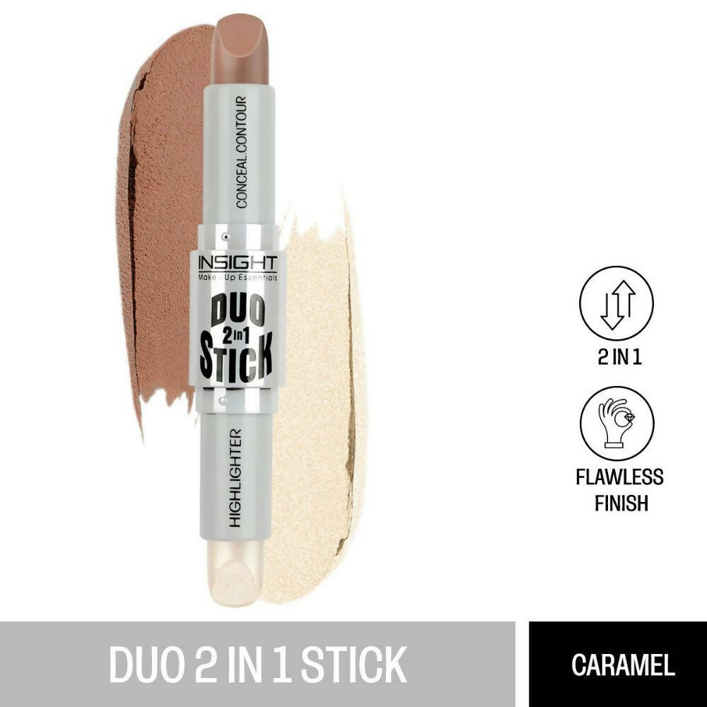Insight Cosmetics Duo Stick Contour + Highlighter - 01 Caramel | Grocsy