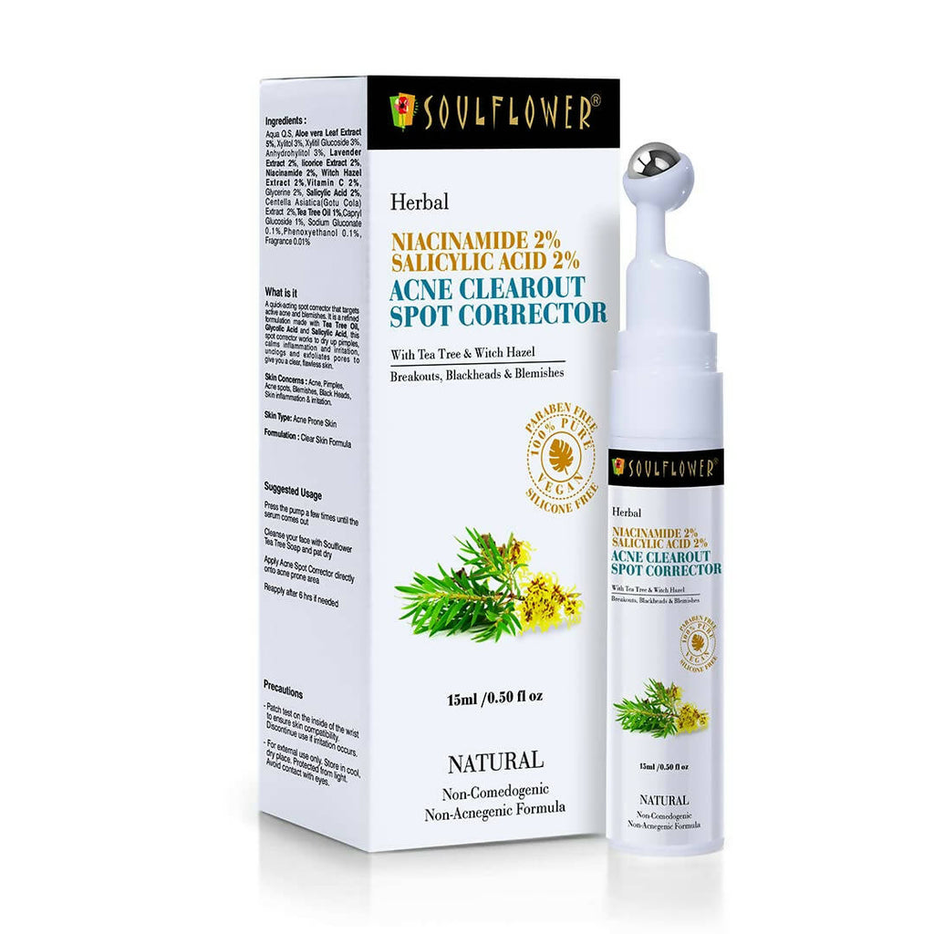 Soulflower Niacinamide 2% Face Serum for Acne Corrector & Marks | Grocsy