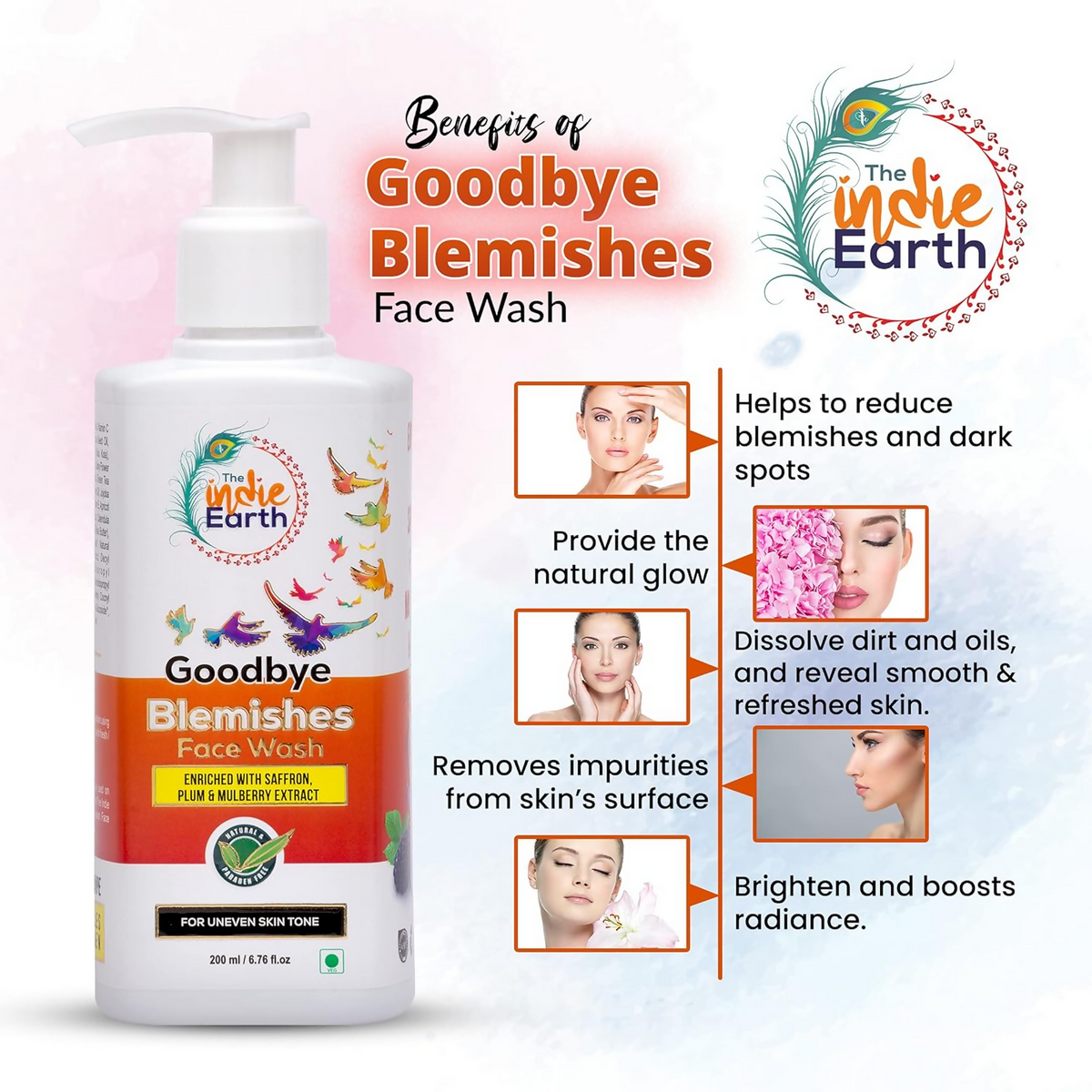 The Indie Earth Goodbye Blemish (Vitamin C) Facewash | Grocsy