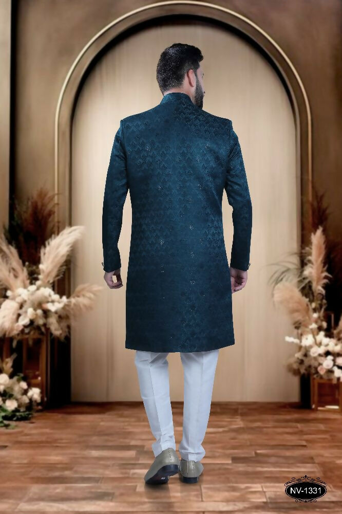Joban Fashion Men's Blue TR Kurta with Pyjama | Grocsy