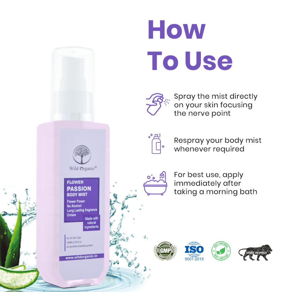Wild Organic Flower Passion Body Mist | Grocsy