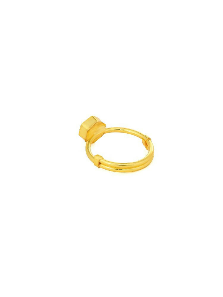 Natural Stone Green Hexagon Ring - Ruby Raang | Grocsy