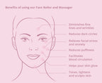 Natural Vibes Rose Quartz Roller & Massager with Free Gold Beauty Elixir Oil | Grocsy