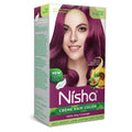 Nisha Creme Hair Color for Women - Wine Burgundy | Grocsy