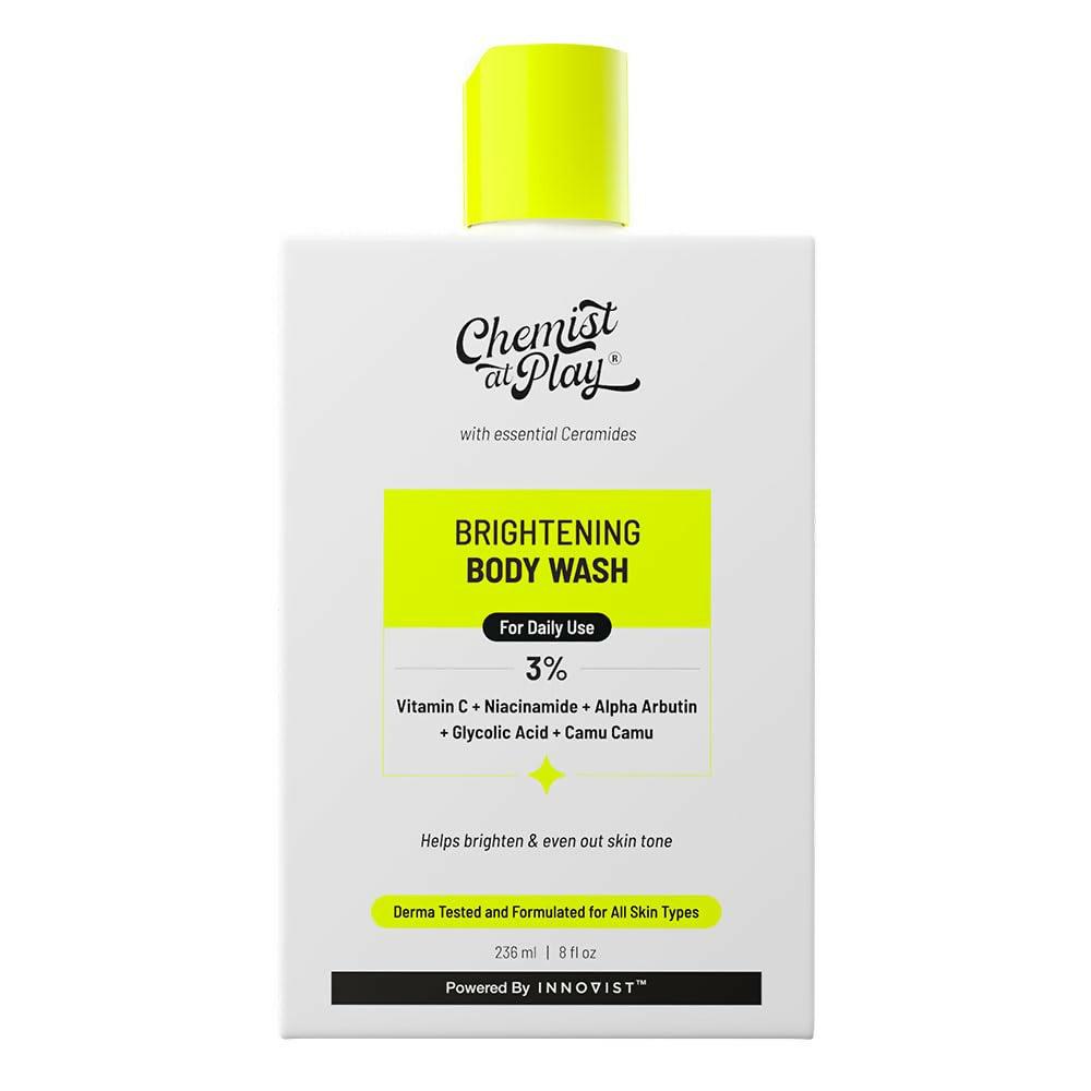 Chemist At Play Brightening Body Wash for Reduces Fades Dark Spots, Evens out Skin Tone Vitamin C with Camu Camu | Grocsy