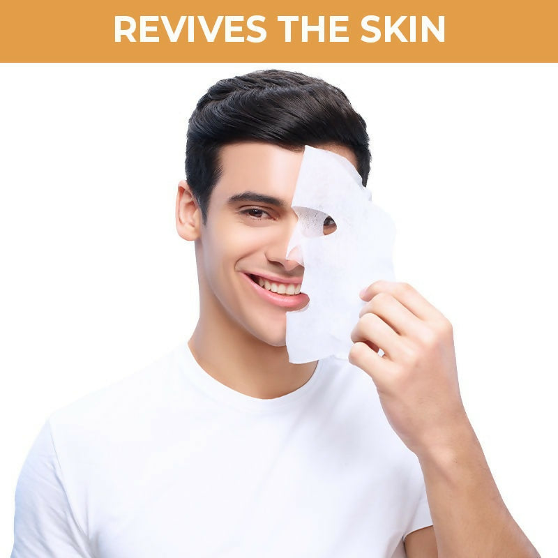 Nykaa Skin Secrets Indian Rituals Besan + Turmeric Sheet Mask For Calm & Moisturised Skin | Grocsy