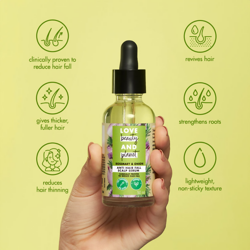 Love Beauty And Planet Onion & Rosemary Anti Hairfall Scalp Serum | Grocsy