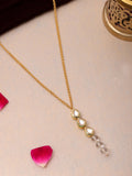 Ruby Raang White Clear Quartz Kundan Necklace | Grocsy