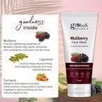 Globus Naturals Mulberry Fairness Face Wash, Suitable For All Skin Types | Grocsy