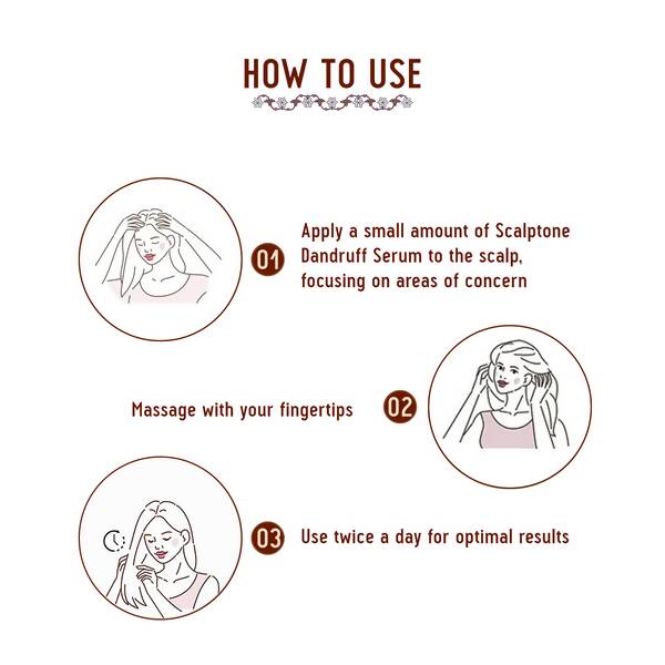 Avimee Herbal Scalptone Grey Hair Serum For Natural Hair Color With Hyaluronic Acid & Caffeine | Grocsy