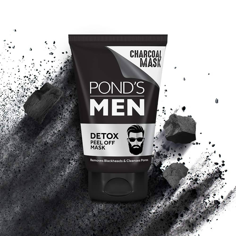 Ponds Men Charcoal Blackhead Removal Detox Peel Off Mask | Grocsy