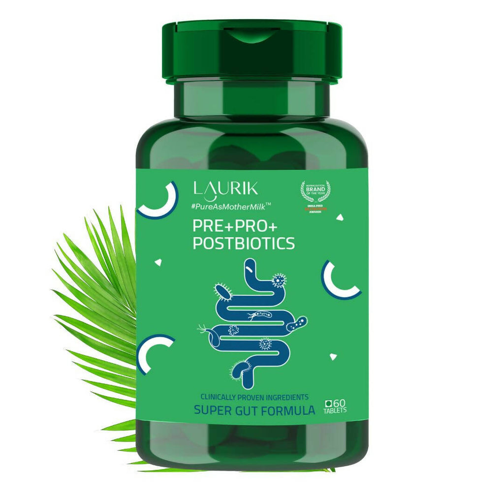 Laurik Pre+Post+Probiotics Dietary Supplement Tablets | Grocsy