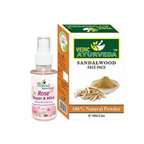 VedicAyurveda Sandalwood Powder with Rose Water | Grocsy