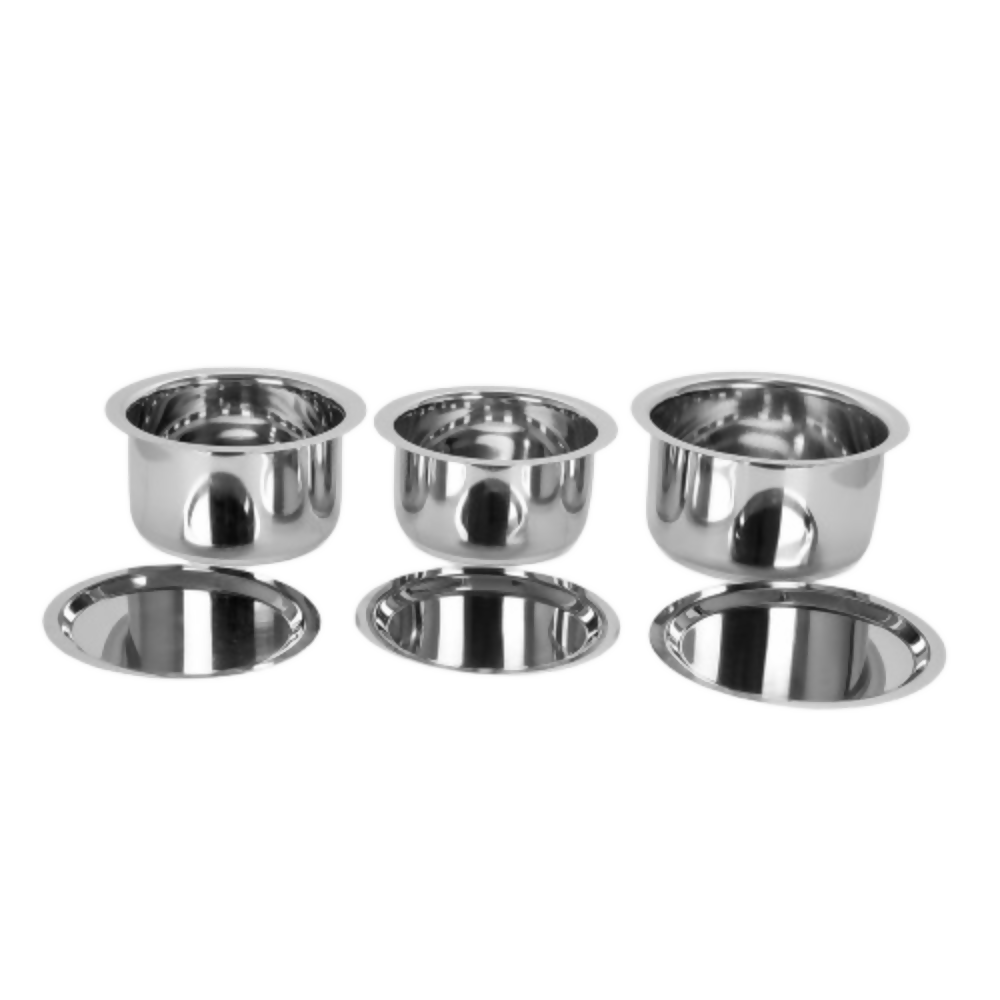 Sumeet Stainless Steel Tope/Patila Cookware Set with Lid | Grocsy