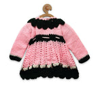 ChutPut Hand knitted Nora Wool Dress For Baby Girls - Pink | Grocsy