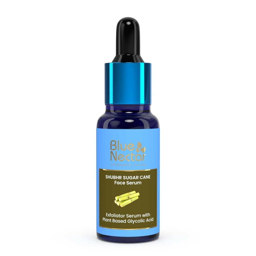 Blue Nectar AHA Exfoliator for Face with Plant Based Glycolic Acid from Sugarcane for Deep Exfoliation | Grocsy