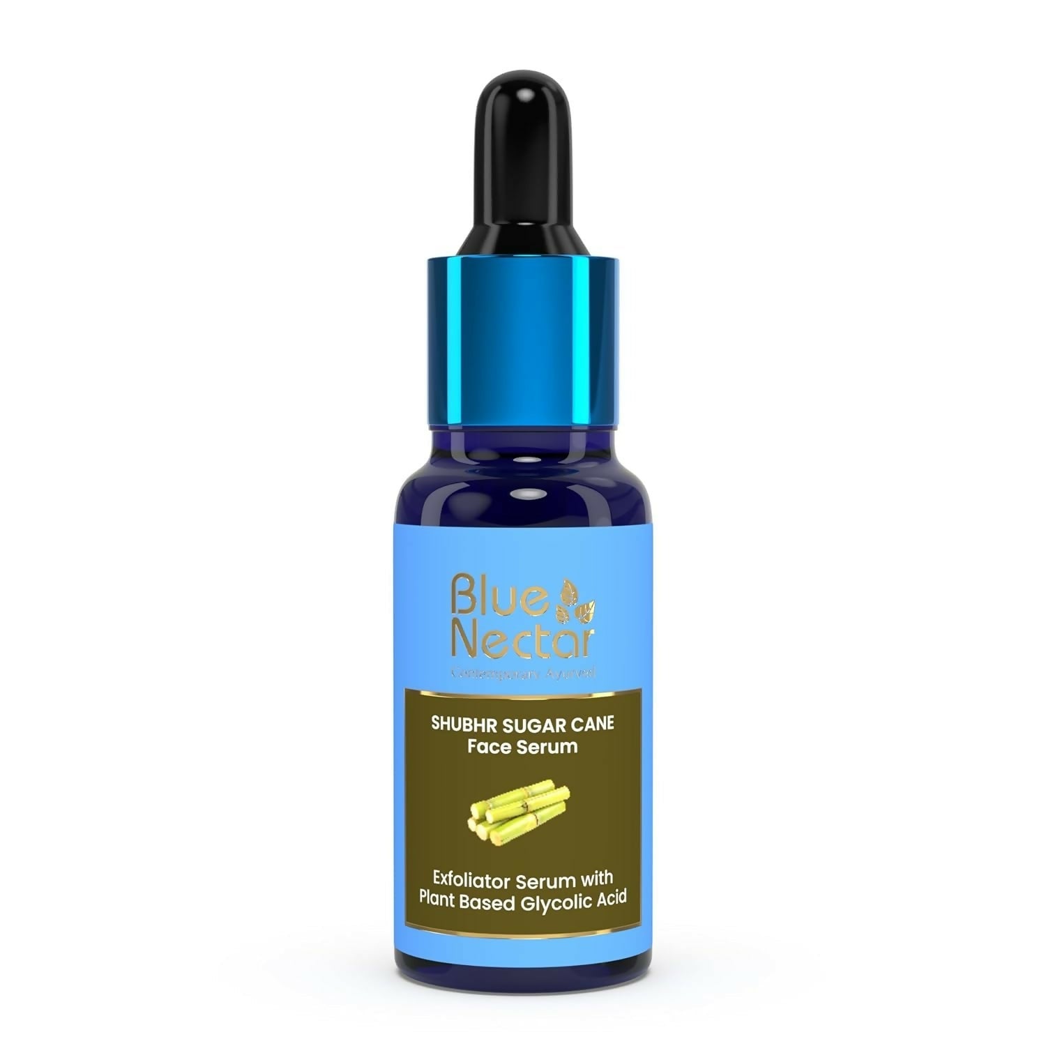 Blue Nectar AHA Exfoliator for Face with Plant Based Glycolic Acid from Sugarcane for Deep Exfoliation | Grocsy
