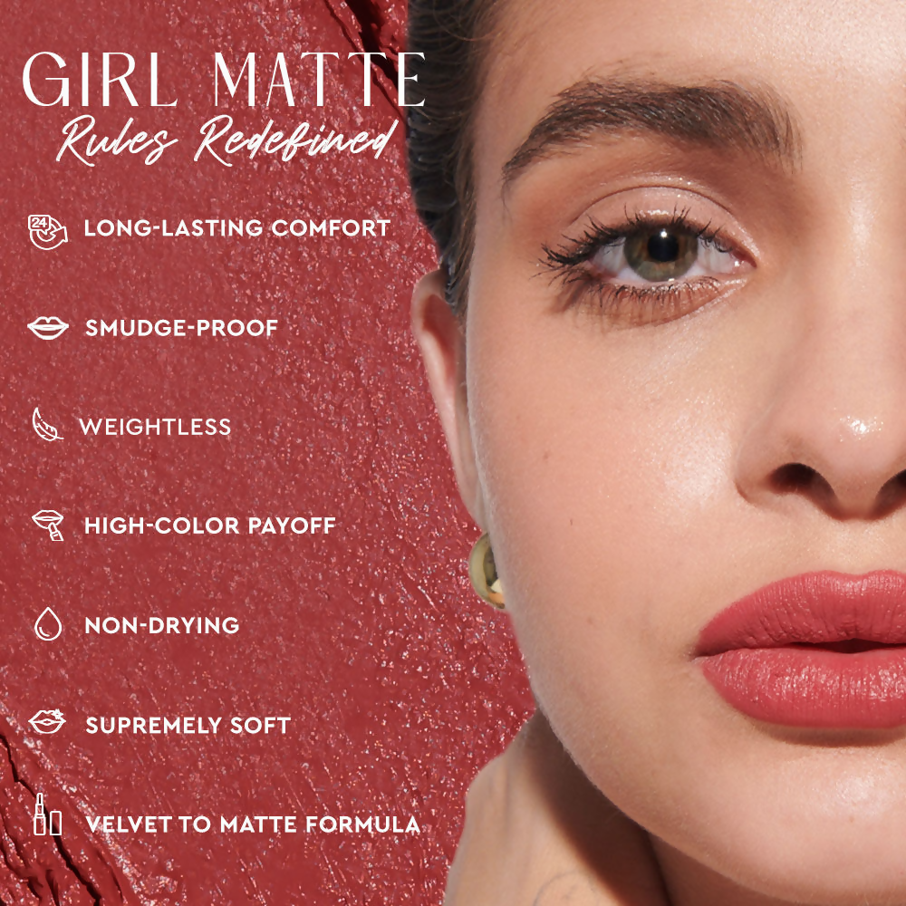Kiro Slickstick Luxe Matte lipstick - Mauve Macaroon | Grocsy