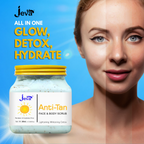 Jeva Anti-Tan Detox Scrub - Skin Brightening & Tan Removal Gel | Grocsy