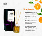 Love Earth Reed Diffuser- Tangerine | Grocsy