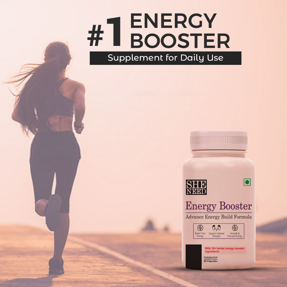 SheNeed Energy Booster Capsules with Advance Energy | Grocsy