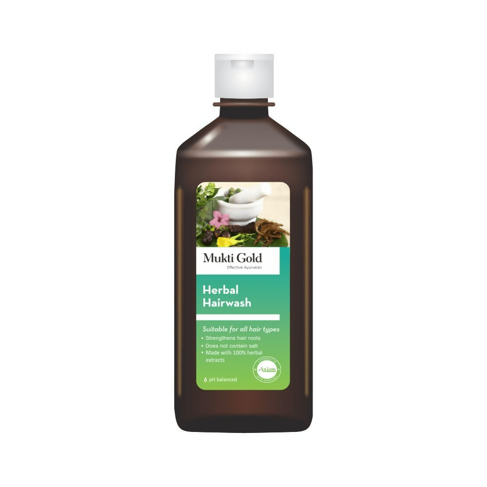 Axiom Mukti Gold Herbal Hair Wash (Flip Top) | Grocsy