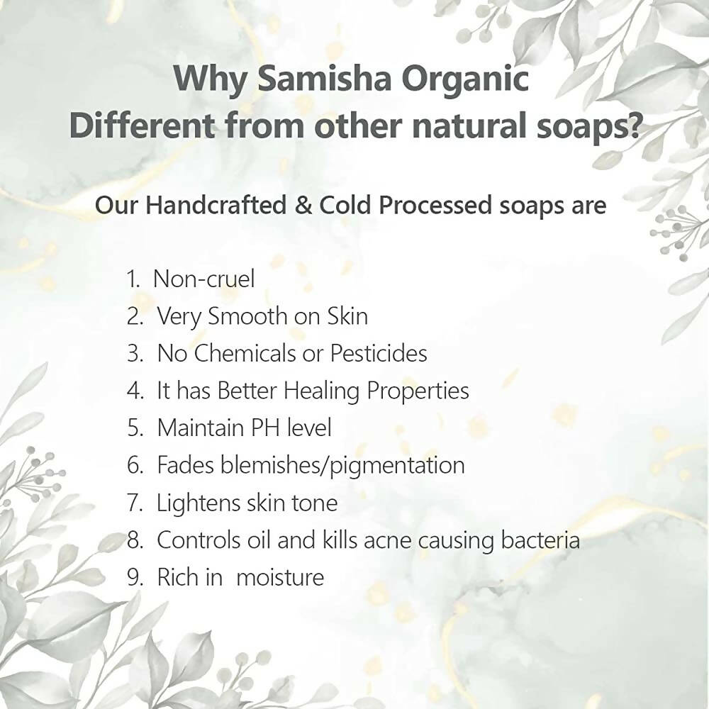 Samisha Organic Rose Petals Anti Aging Bathing Bar | Grocsy