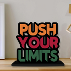 Artvibes Wooden Idols and Figurine Push Your Limit Quotes Table Decoration | Grocsy