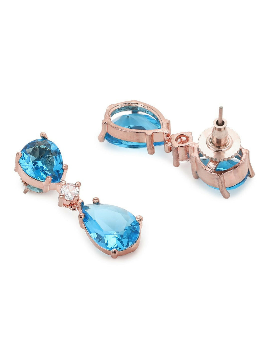 Blue Stone Earrings- Ruby Raang