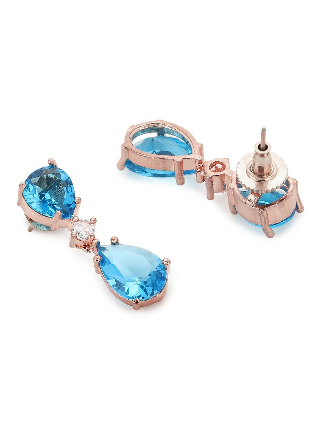 Blue Stone Earrings- Ruby Raang