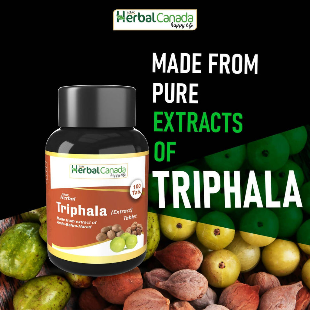 Herbal Canada Triphala Extract Tablets | Grocsy